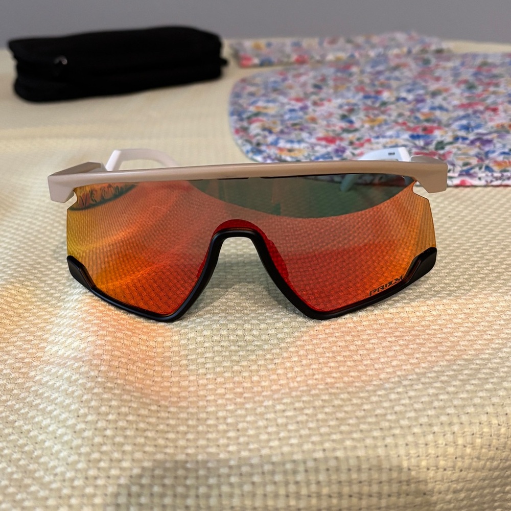 Oakley BXTR Prizm Ruby Lenses and Matte Desert Frame Sunglasses